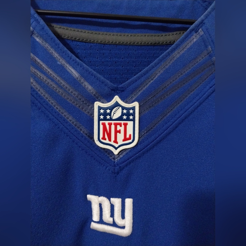 Nike Authentic Elite Ny Giants Odell Beckham Rookie Home Jersey Size 44 - Picture 11 of 12